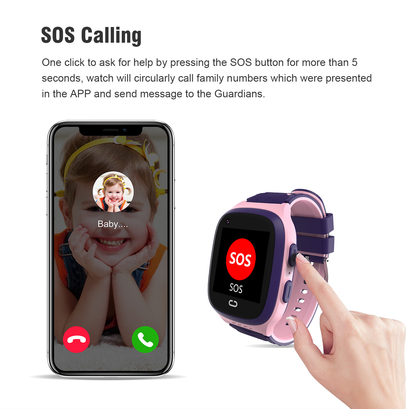 Cross-border children's smart smartwatch 4G full network compatibility SIM card video call male and female location photo LT31 Specification drawing