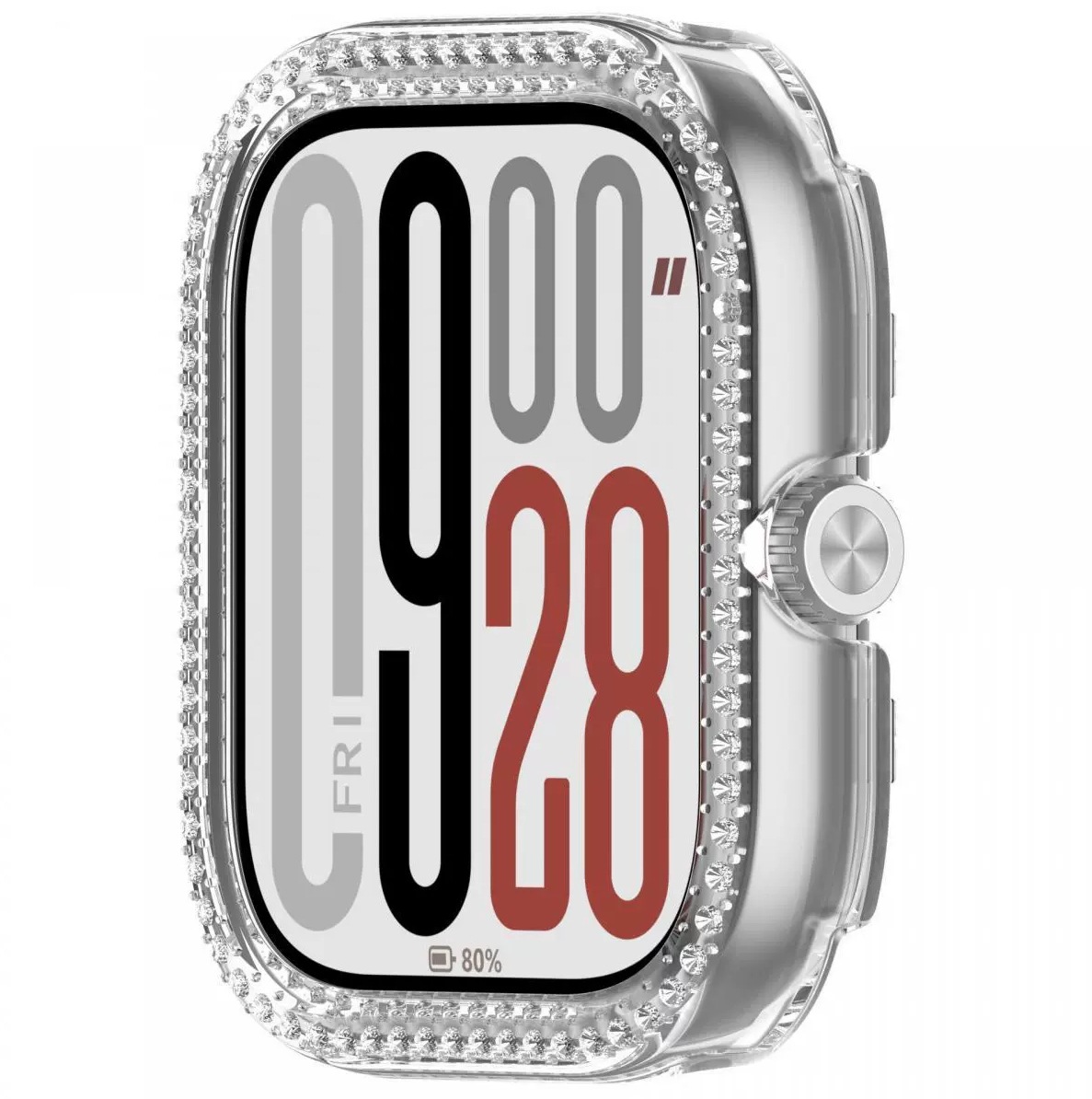 Suitable for RedmiWatch 4/5 hollow protective case PC diamond-encrusted RedmiWatch5A/5L watch half-case Specification drawing
