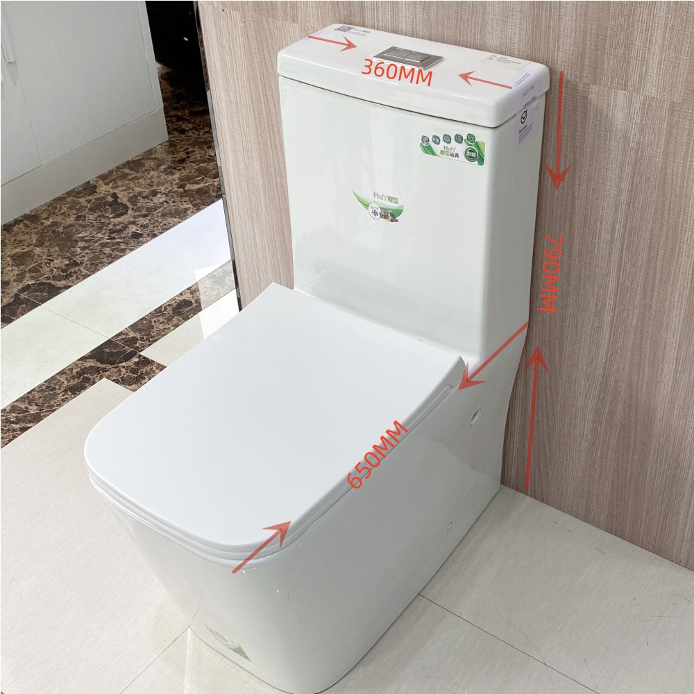 Factory direct supply floor row, horizontal row, direct flush ceramic toilet, large pipe, household engineering sitting toilet, large-diameter toilet seat details Picture