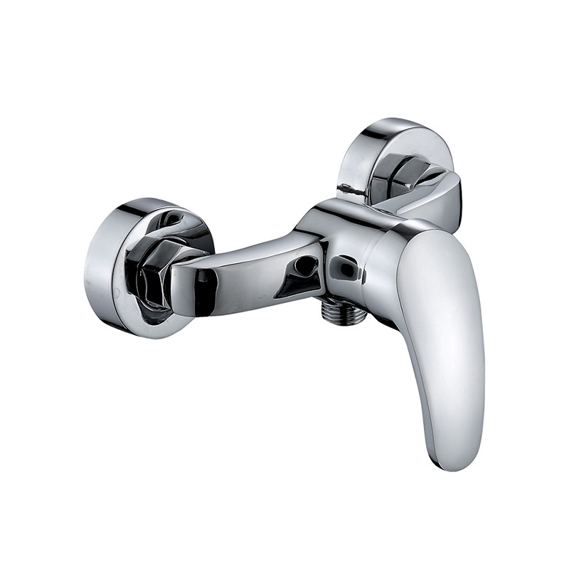 All-copper mixed water valve, school engineering bathroom simple set, bathtub faucet, household explosion-proof two-in-one shower faucet Item Picture
