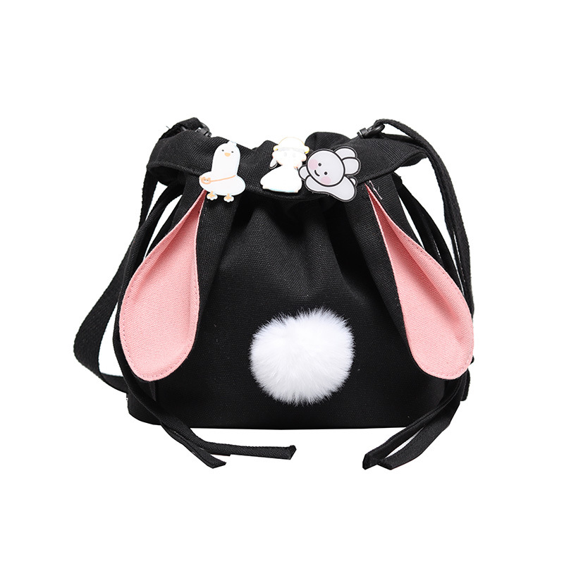 2024 New Rabbit small single room crossbody plush bag, cute little girl mobile phone loose change ins bag Item Picture