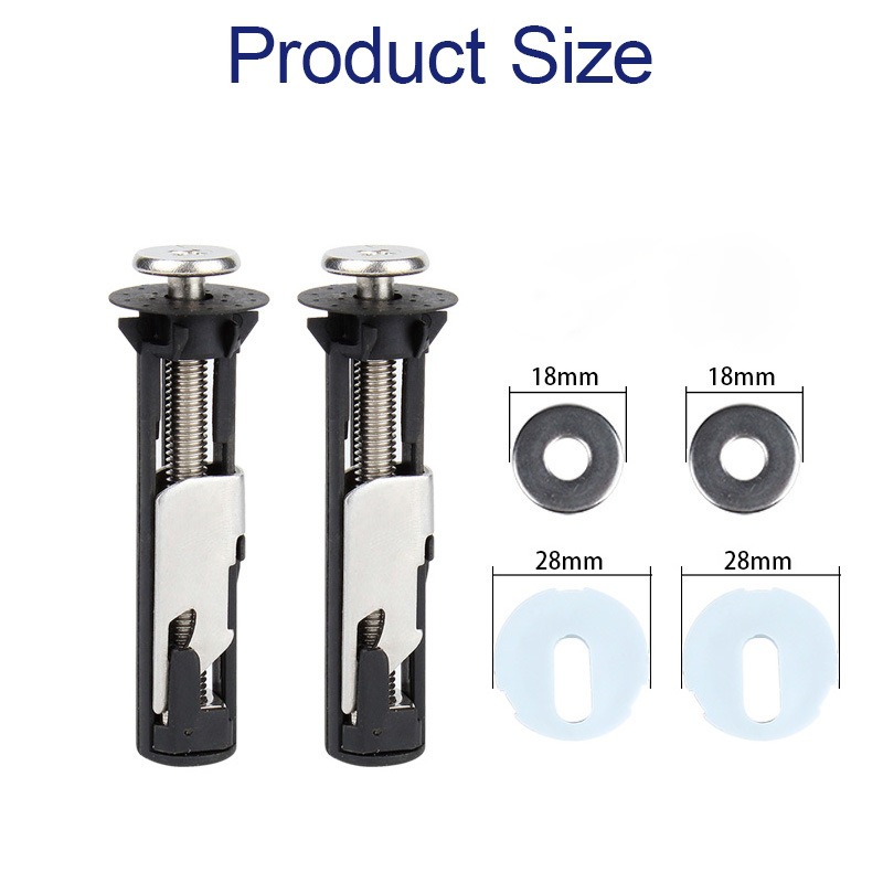 New type of locking 304 stainless steel toilet seat cover screw fixing accessories, bolts, expansion nails, universal extended stud nails Application Scenario