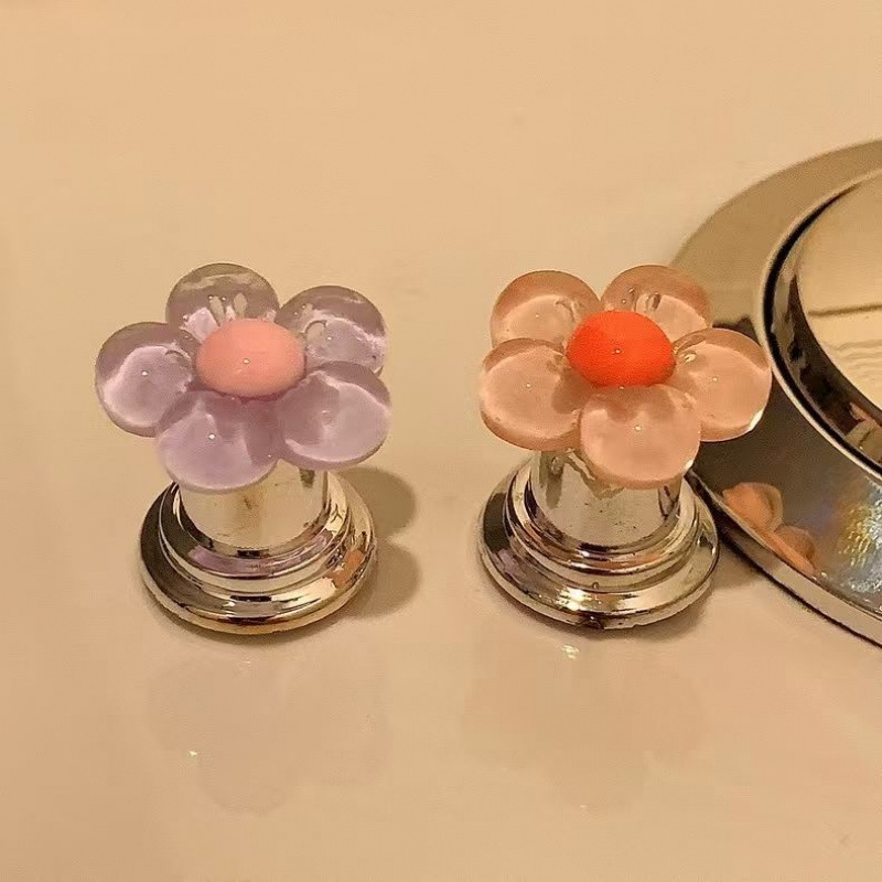 Flower creative toilet switch press, home essentials, nail art special flush button sticker, Amazon Specification drawing