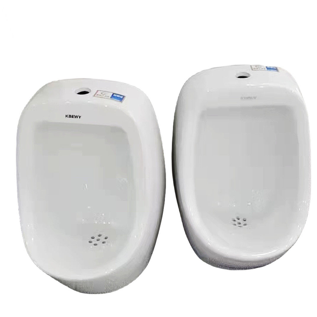 Automatic sensor wall-mounted floor-standing urinal for men's household bathroom, ceramic integrated urinal, vertical urine bag Application Scenario
