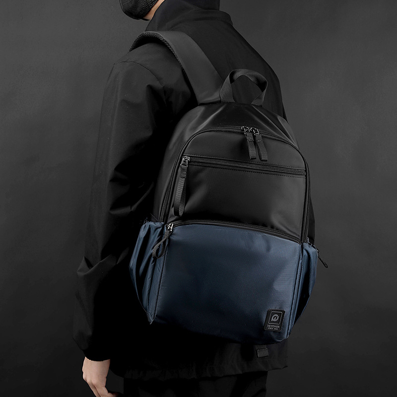 WEPOWER's new men's large-capacity backpack, business computer bag, college student schoolbag and travel backpack details Picture