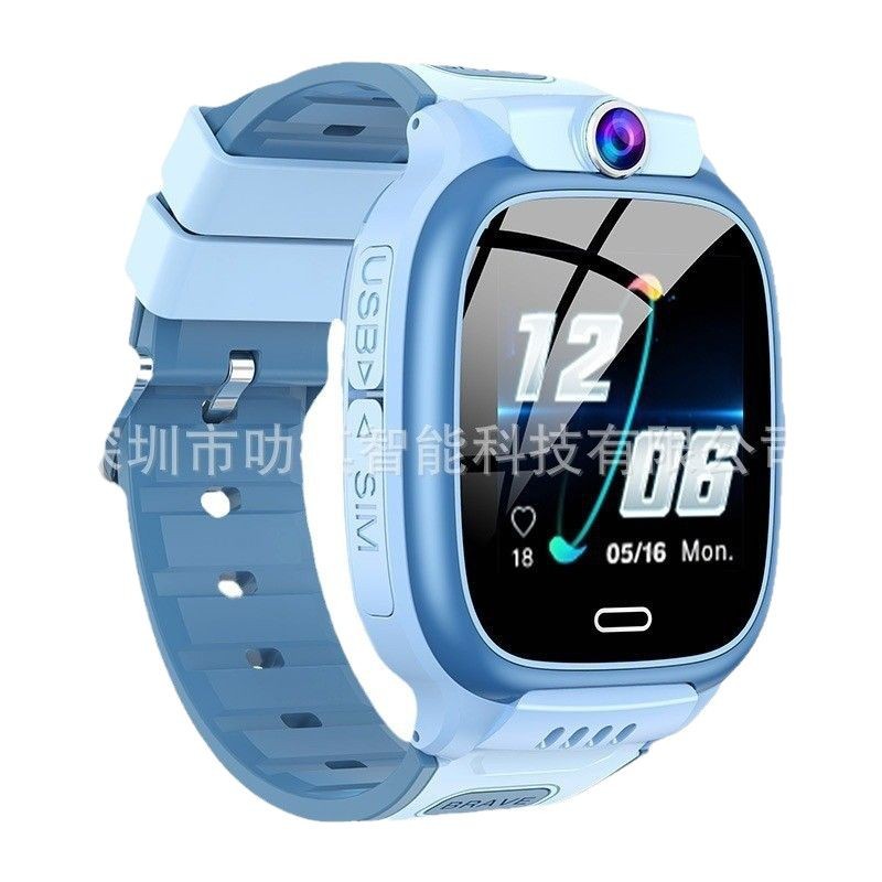 The cross-border Y66 children's smart smartwatch features 4G video, full oil spraying, 680 mah WIFI positioning, water resistance and multiple languages Item Picture