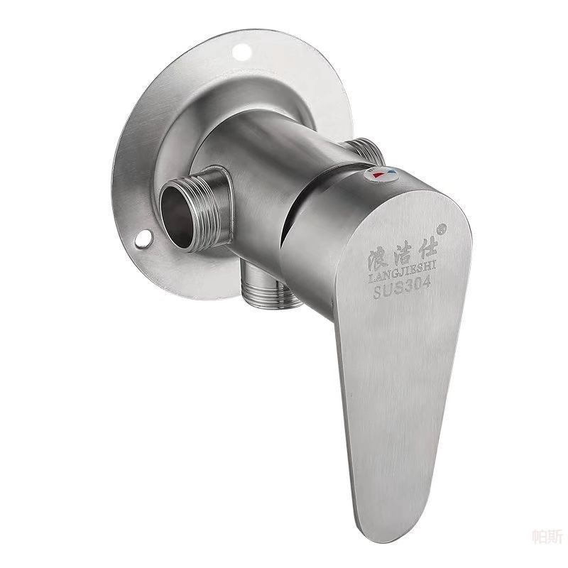 Stainless steel faucet, exposed shower mixing valve, hot and cold faucet, solar water heater, exposed water heater details Picture