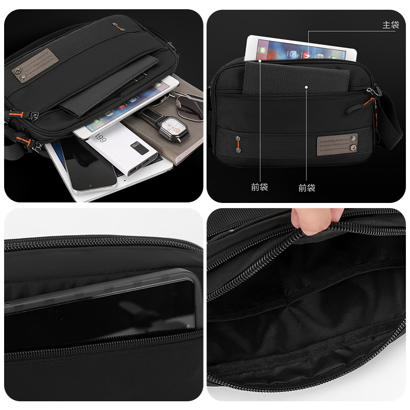 WEPOWER's new crossbody bag, a multi-layer waterproof and wear-resistant men's bag, a lightweight and casual travel crossbody bag, and a men's single-shoulder bag Application Scenario