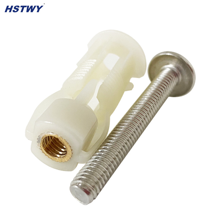 Universal toilet seat cover accessories, toilet seat cover, nylon expansion sleeve screws, toilet seat cover fixed installation, locking bolts Application Scenario