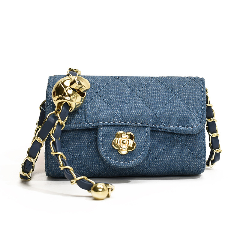 2025 Cross-border New mini Chanel-style children's and family Edition Golden Ball crossbody Accessory Lipstick Small Bag for women Item Picture