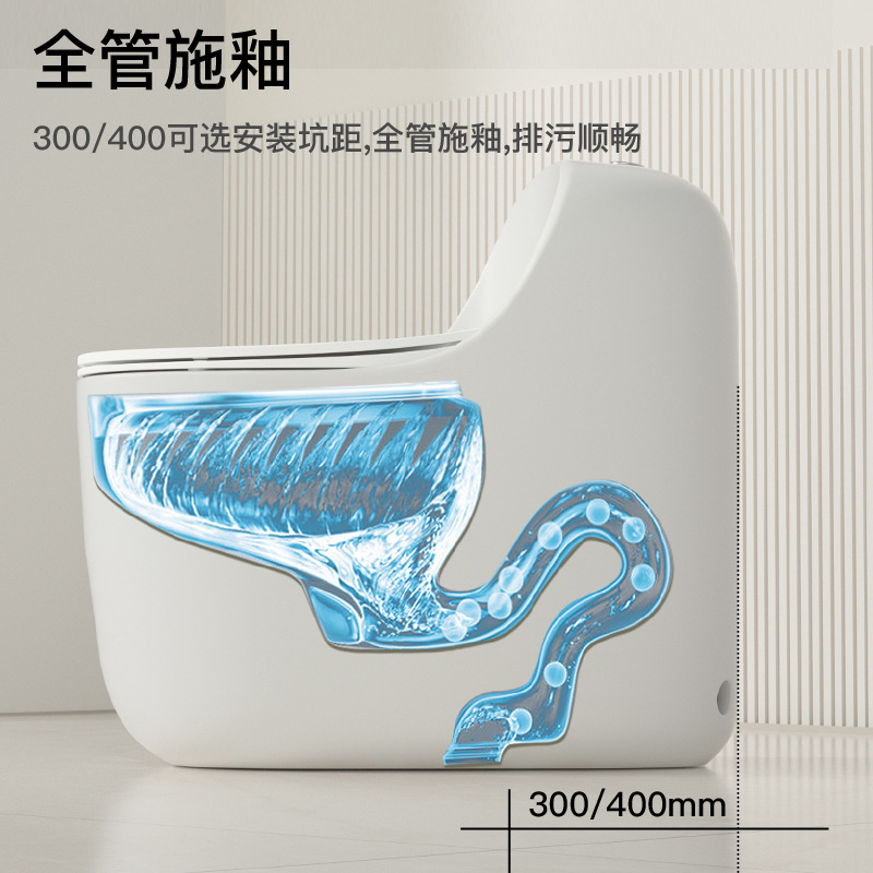 Home creative egg-shaped flush Toilet 10.0 Anti-clogging large pipe anti-odor and anti-freezing cracking siphonic water-saving toilet details Picture