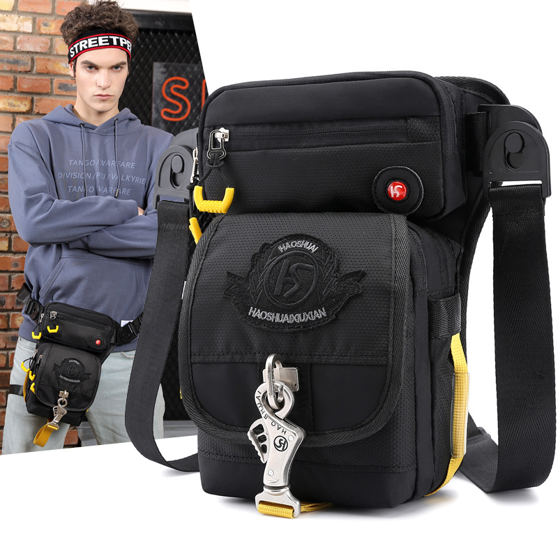 Factory wholesale outdoor tactical leg bags, multi-layer wear-resistant fishing bags, men's chest bags, military enthusiast sports waist bags full figure