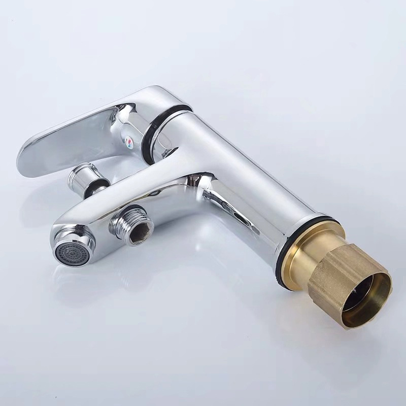 Copper pull-out faucet, washbasin, under-sink, bathroom cabinet, washbasin, sink, cold and hot basin, washbasin, faucet, household Specification drawing