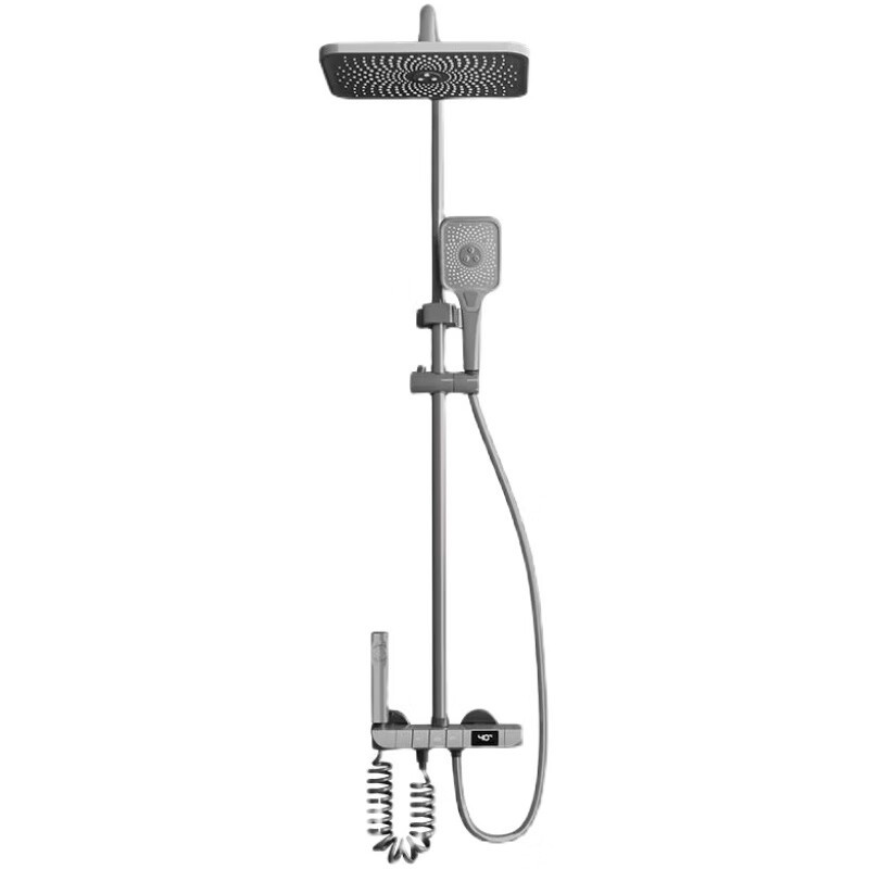 Shower head set, digital display constant-temperature shower, home bathroom, bathroom rain shower, pressurized shower head Item Picture
