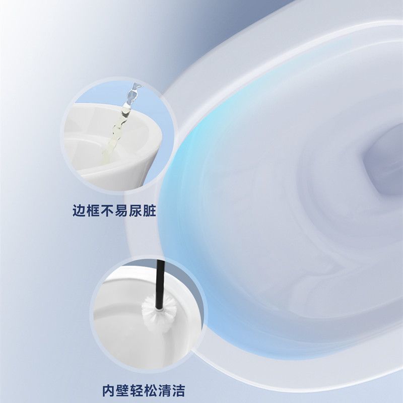 German toilet, first-class water efficiency siphonic toilet, water tank storage, glazed design, anti-odor, household factory wholesale details Picture