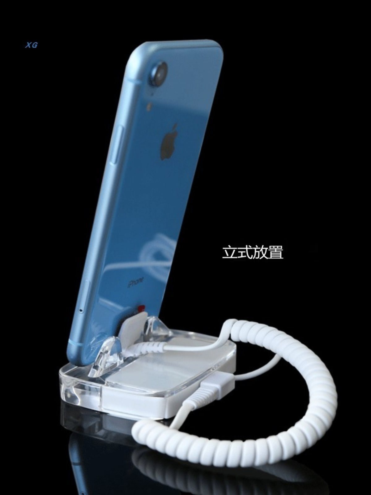Desktop upright mobile phone anti-theft device display bracket experience store charging alarm full figure