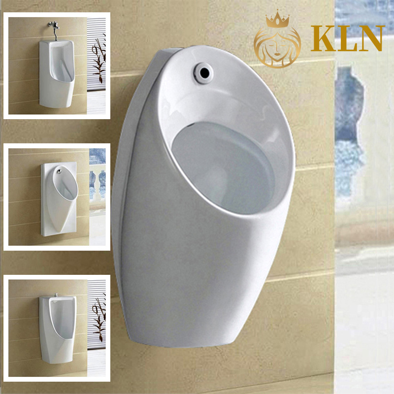 Ceramic urinal, automatic sensor urinal with nozzle sensor flushing, Jinbaisheng Sanitary Ware 7322 full figure