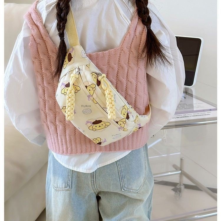 New cartoon children's chest bag, cute kindergarten schoolbag, fashionable children's crossbody waist bag, snack toy single-shoulder bag Application Scenario