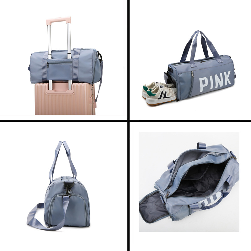 Short-distance travel bags, large-capacity handbags, luggage bags, lightweight travel bags for business trips, sports training, yoga and fitness bags Specification drawing