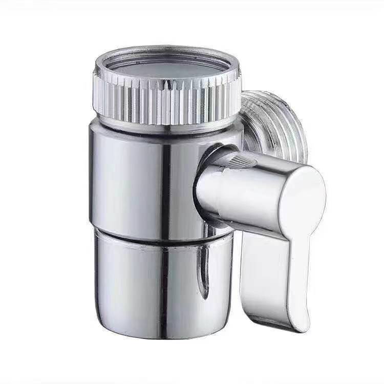 The faucet is externally connected to a water distributor with one inlet and two outlets, a showerhead, a sink, a washbasin, a faucet, a water distributor, a valve, and a bubble maker details Picture