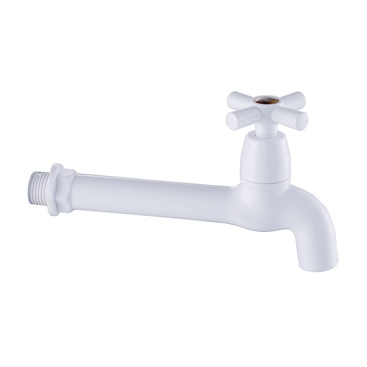 Plastic faucet manufacturer wholesale kitchen extended mop sink hot water faucet quick-opening copper rod plastic rod small faucet ABS Item Picture