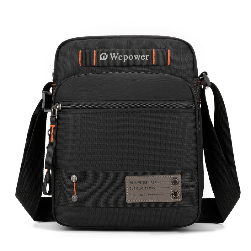WEPOWER's new crossbody bag, a multi-layered waterproof and wear-resistant men's bag, is a lightweight and casual travel crossbody bag Item Picture