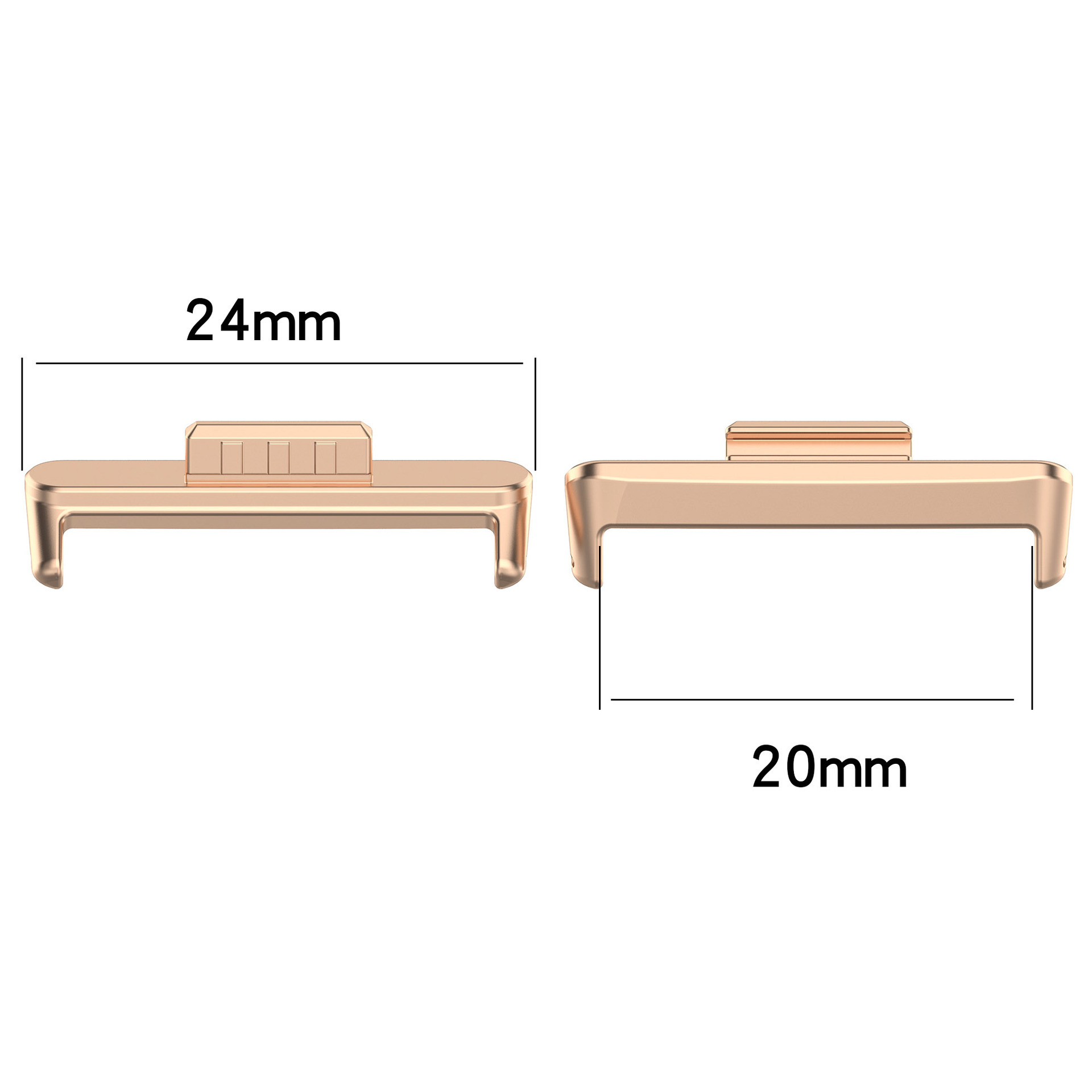 Suitable for HUAWEI watch Fit4 metal connector, HUAWEI FIT 3 stainless steel head 20mm in stock details Picture