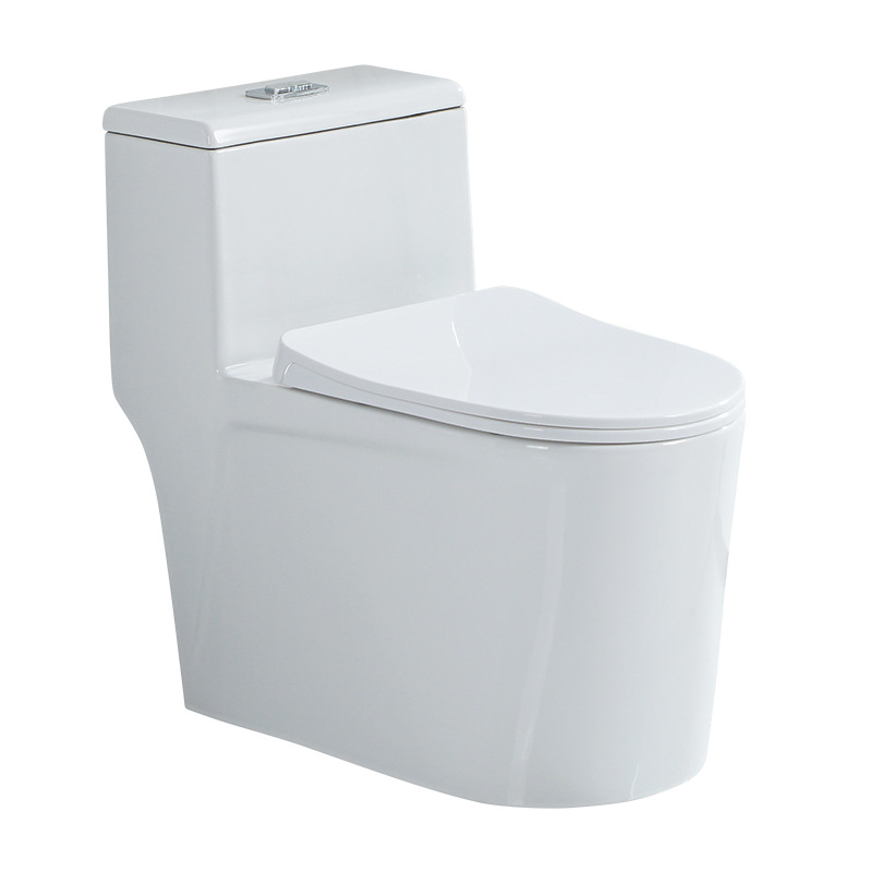 Large-diameter super vortex siphon integrated toilet, household bathroom, anti-odor, anti-splash, anti-freezing, silent water-saving ceramic toilet Item Picture