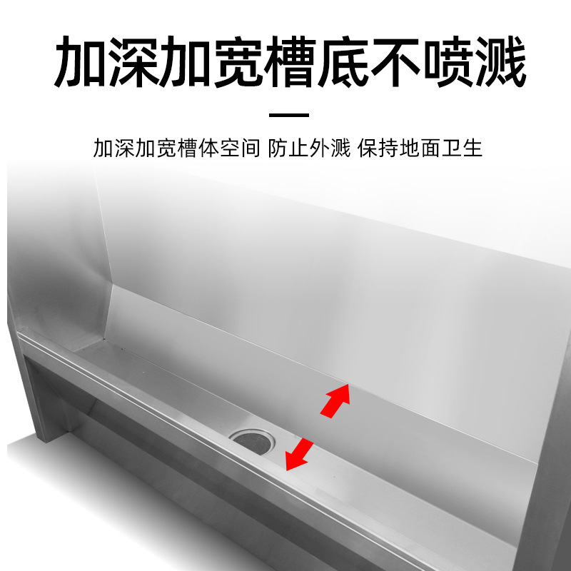 304 stainless steel urinal, stainless steel poop trough, urine trough, stainless steel urine trough for schools and kindergartens Application Scenario