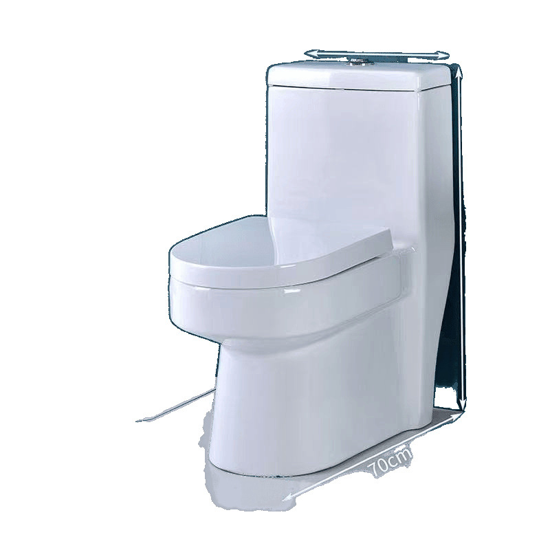 Large-diameter ordinary ceramic anti-odor toilet for household use, siphonic toilet for small-sized bathroom fixtures, new style Item Picture