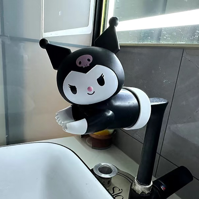 Bathroom cartoon children's faucet extender, splash-proof water filter, baby hand wash extender, water guide superhero Specification drawing