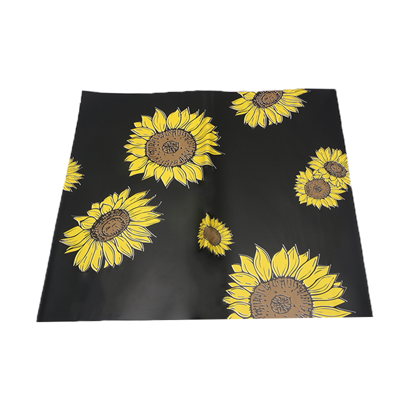 Sunflower English fresh flower wrapping paper printed English thickened Ouya paper flower shop bouquet packaging material Item Picture