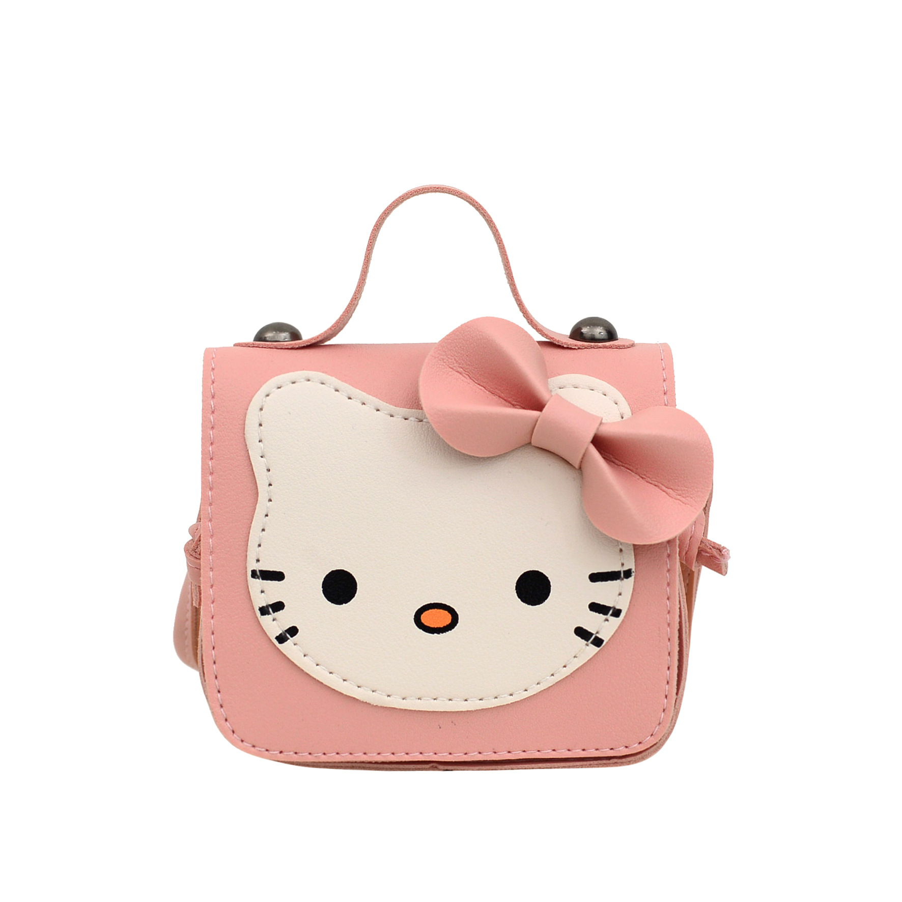 The 2020 new Korean-style cute cat children's small backpack, mini crossbody single-shoulder bag, decorated small change bag is trendy Item Picture