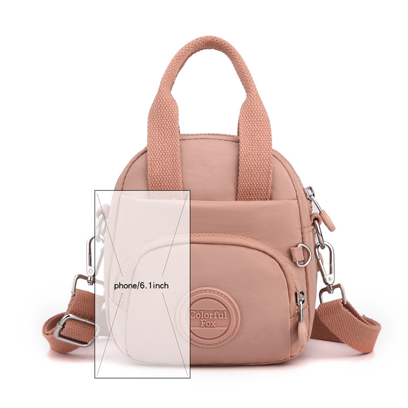 Colorful Fox's new women's single-shoulder bag, fashionable mini phone bag, portable and simple change key crossbody bag Item Picture