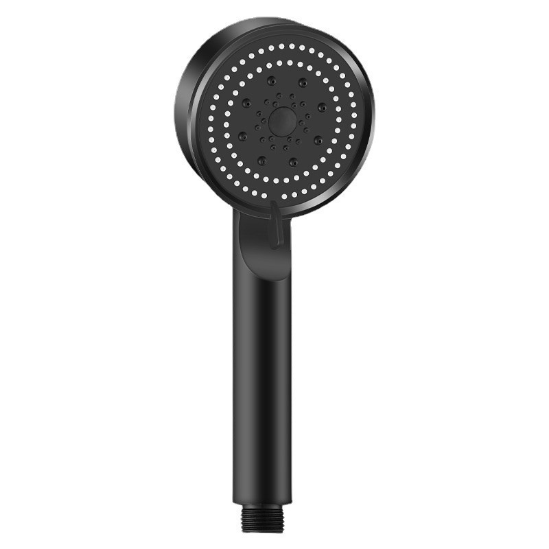 Black Knight five-speed pressurized showerhead, bathroom shower head, handheld, portable, multi-functional, energy-saving Item Picture