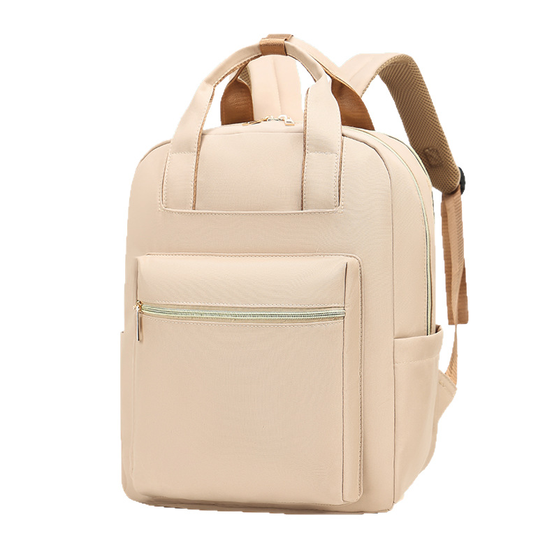 Schoolbag for girls, middle school students, college students, simple and large-capacity forest-themed backpack, Instagram, niche primary school students' hand-held backpack Item Picture