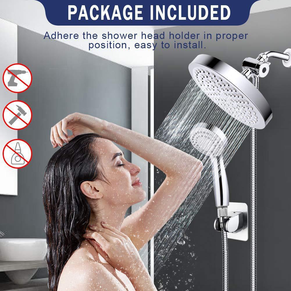 Wholesale of cross-border home and bathroom double shower heads, American-style concealed bracket arm three-way diverter with socket set full figure