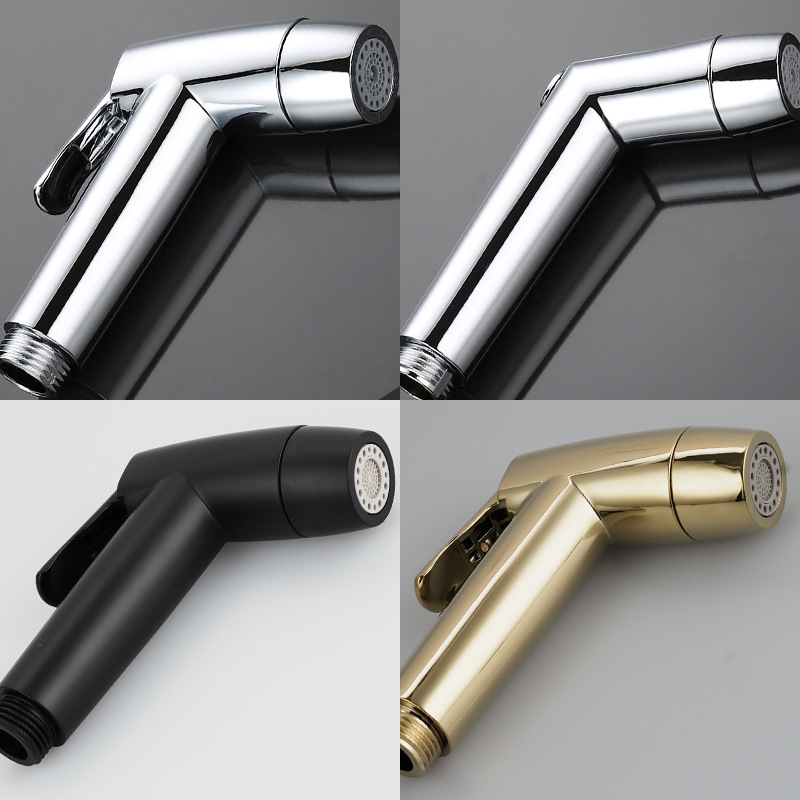 ABS plastic toilet spray gun companion, bathroom feminine washing machine, bathroom high-pressure flushing machine, multi-functional nozzle for export details Picture