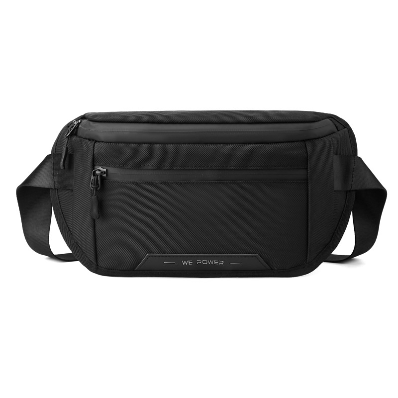 WEPOWER's new men's multi-functional crossbody single-shoulder bag, outdoor nylon chest bag, and simple men's crossbody bag Item Picture
