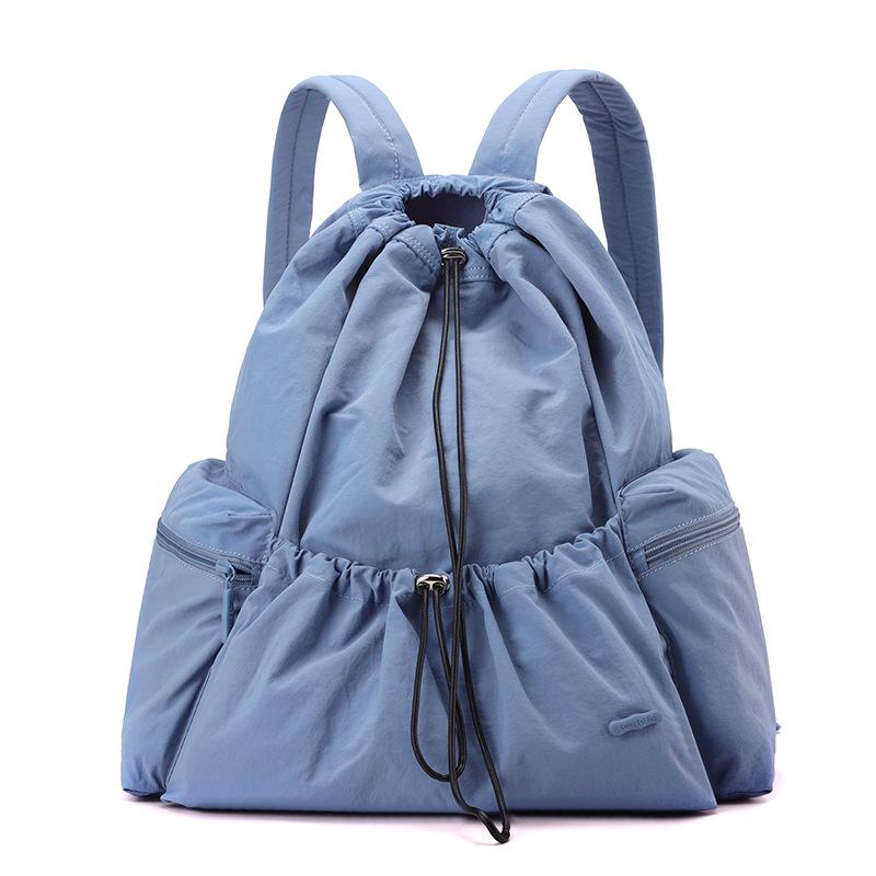 Colorful Fox Korean version Instagram new women's large-capacity backpack with drawstring lightweight sports badminton bag Item Picture