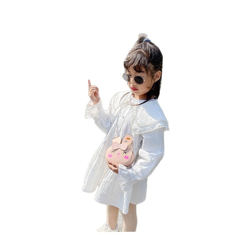 Children's crossbody bag, baby fashion girl bag, princess cute little bag, single-shoulder bag, cartoon small backpack, coin purse Item Picture