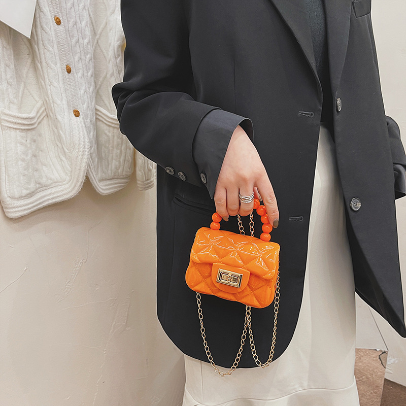 In 2025, the super popular transparent jelly bag, hand-held mini bag, children's small bag, and the cute little crossbody bag for girls that has become a social media sensation Specification drawing