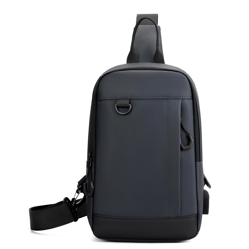 New cross-border chest bag, men's large-capacity single-shoulder bag, outdoor sports chest bag, multi-functional high-end commuting backpack Item Picture