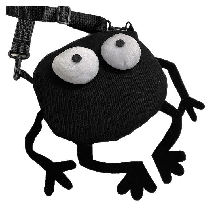 2025 Summer New internet-famous canvas small backpack, playful duck-bottom single-shoulder bag, fashionable and casual crossbody bag, fabric bag Item Picture