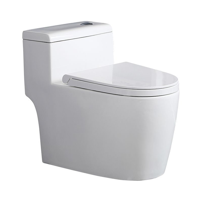 Household toilet, siphonic water-saving, silent, odor-proof, splash-proof ceramic large-diameter and large-pipe flush toilet Item Picture