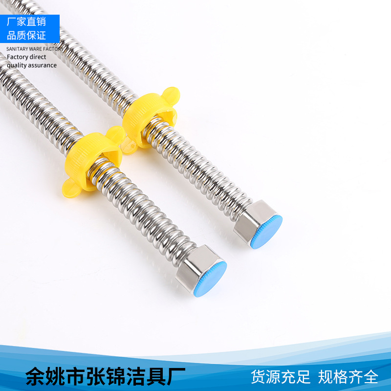 The plumbing manufacturer supplies new 201 stainless steel corrugated pipe toilet basin faucet metal hose wholesale Application Scenario