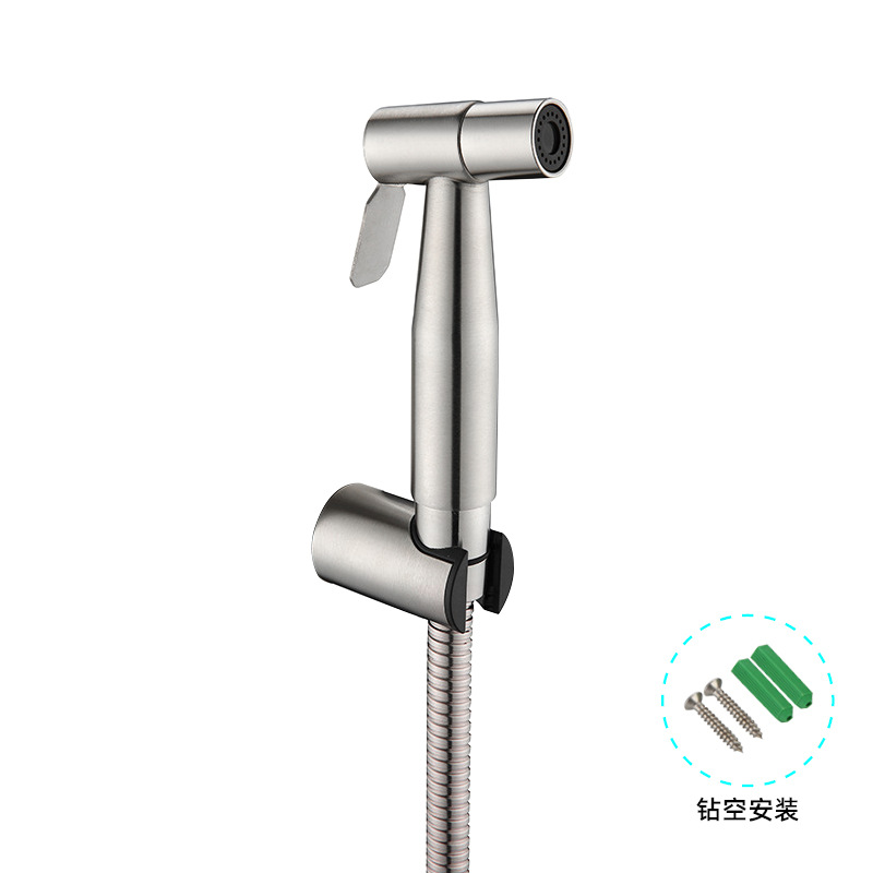 304 stainless steel spray gun set, toilet flush, feminine wash nozzle, toilet and bathroom flushing gun, companion pressurized Application Scenario