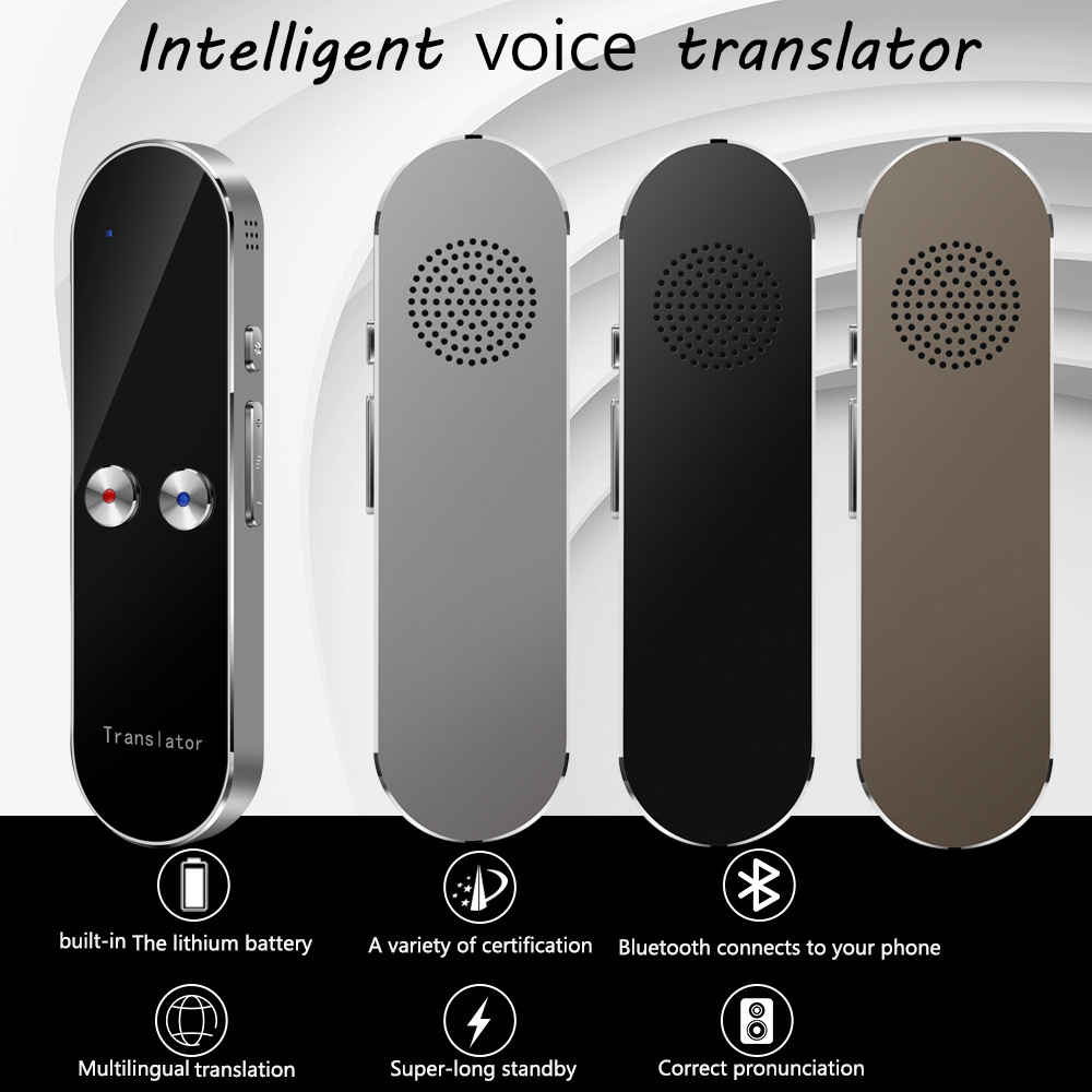 The intelligent voice K8 translator and T8 translator stick are capable of learning simultaneous interpretation and cross-border translation in multiple languages including Chinese, English, Japanese and Korean full figure