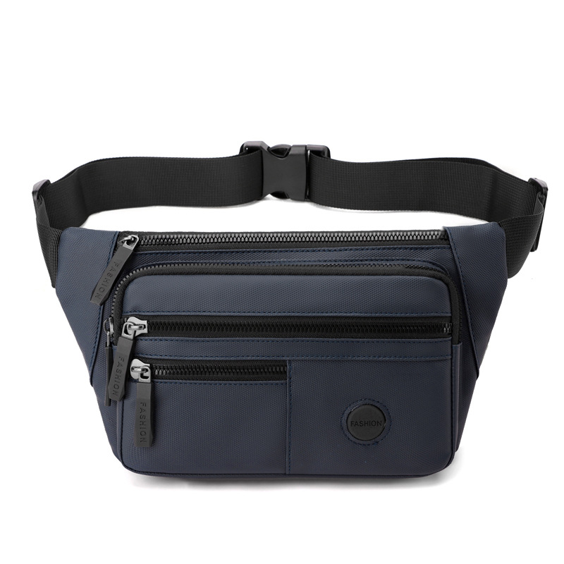 The new sporty and casual chest bag for men with waist bags is made of simple Oxford fabric and has a large capacity. It is a versatile crossbody bag and backpack Item Picture