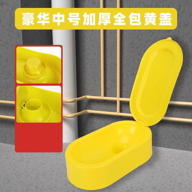 Simple plastic toilet for renovation, large toilet bowl, construction site non-disposable plastic temporary squat toilet, squat toilet Item Picture